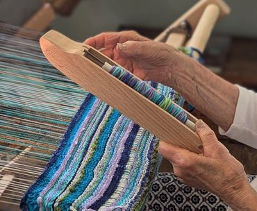 Weaving by hand...its art!