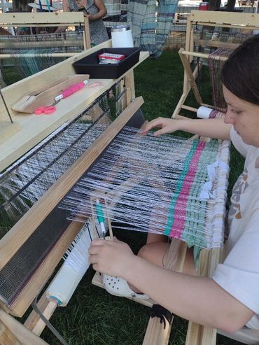 No frills farm looms.