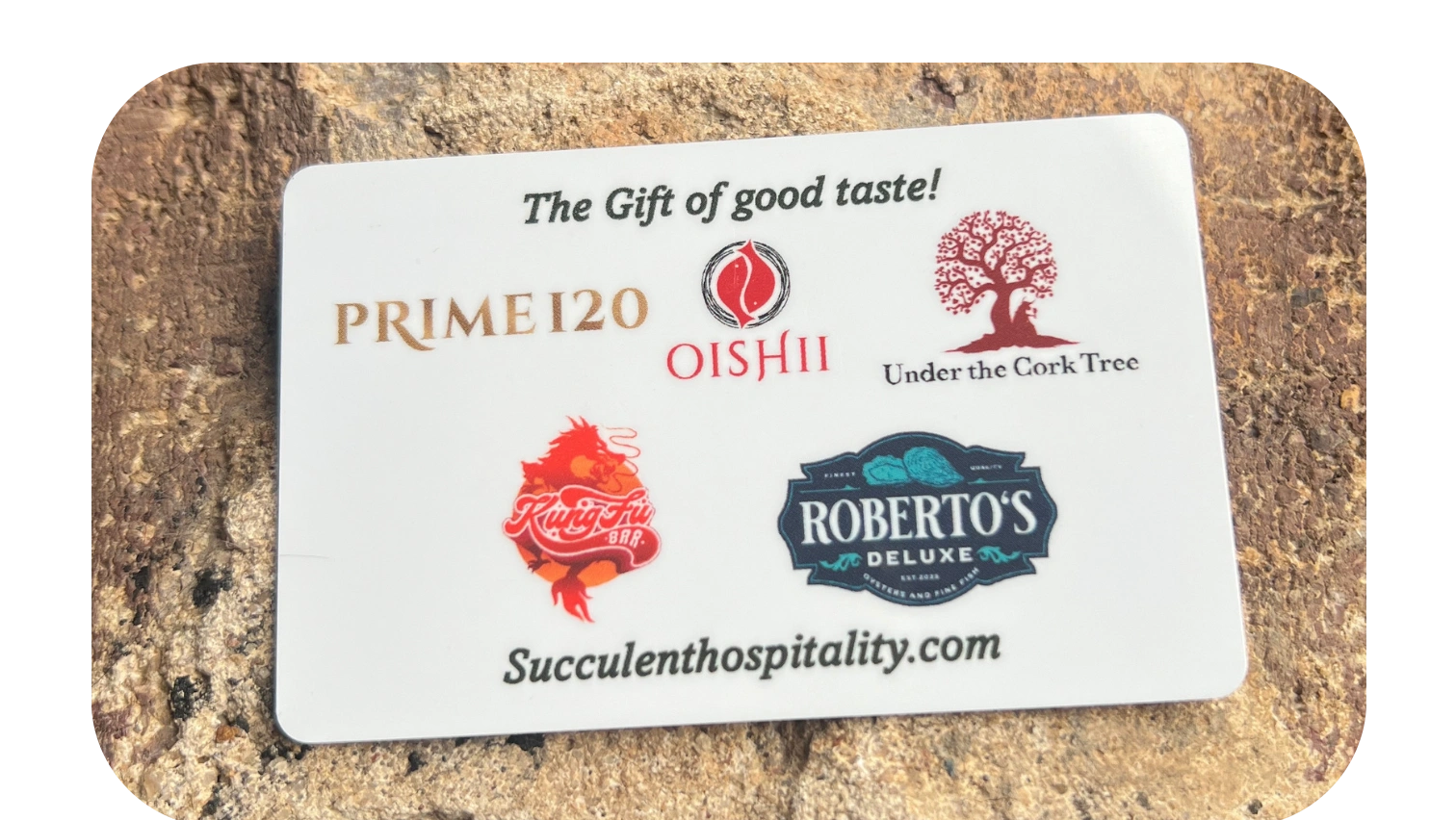 Each gift card is eligible for use at any of our locations.