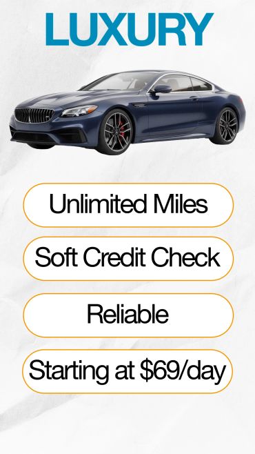 Luxury car leasing deal with flexible terms.