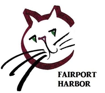 Fairport Harbor Community Cat Companions logo in maroon.