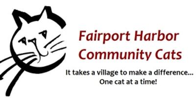 The whole Fairport Harbor Community Cats logo with tagline.