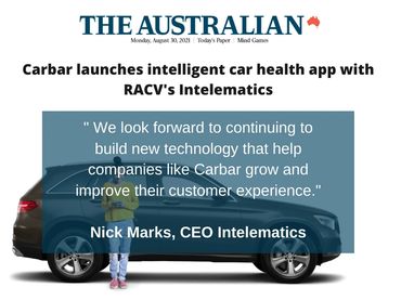 Intelematics featured in The Australian - 30 August, 2021.