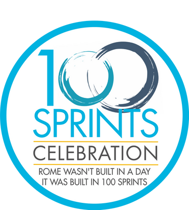 Amerilfex 100 Sprints Celebration logo 2018 by Zack Parkar
