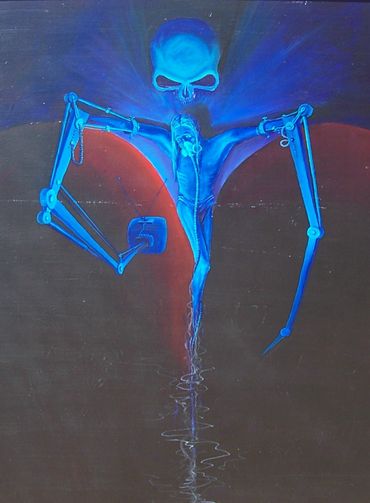 Media Christ by Zack Parkar. #mediachrist #zackparkar #zackparkarart art painting