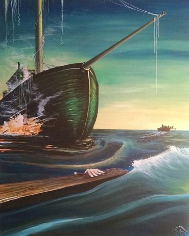 Missed One by Zack Parkar. Acrylic on canvas. Zack Parkar art artwork painting. #zackparkar