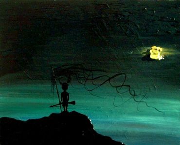 Little Fighter by Zack Parkar. Acrylic on canvas. zackparkar painting artwork art