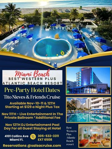 Atención 🎩 Amigos y Amigas 👒 OUR BUSY TIME LINE ~ STARTS HERE 🪇 THE PRE-PARTY AT THE MIAMI BEACH