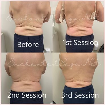 Pictures of before and after sessions