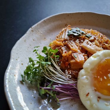 Kimchi Rice with microgreens

Credits to Thea Bana-ay