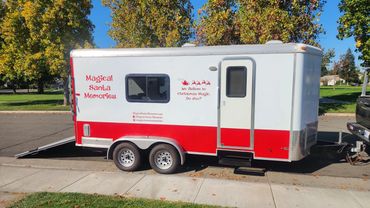 Santa's Sleigh Hauler and portable photobooth