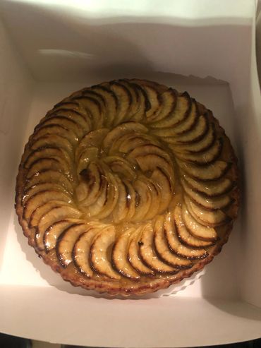 Apple Tart----- Glazed Apples with pastry crust