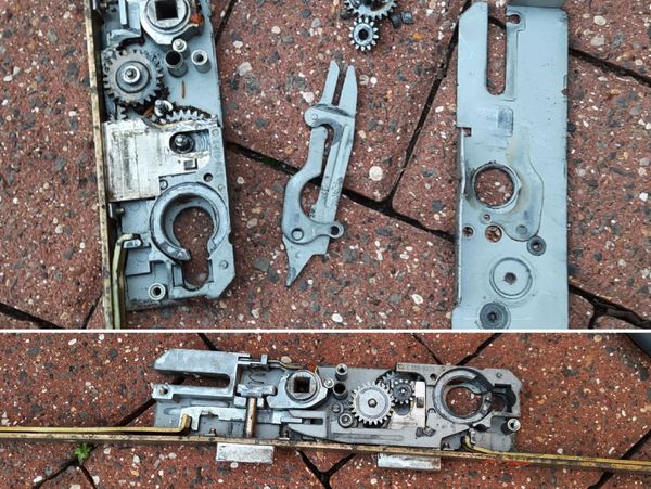 Eprlocksmith a local locksmith near me - broken multi point locking mechanism from a door