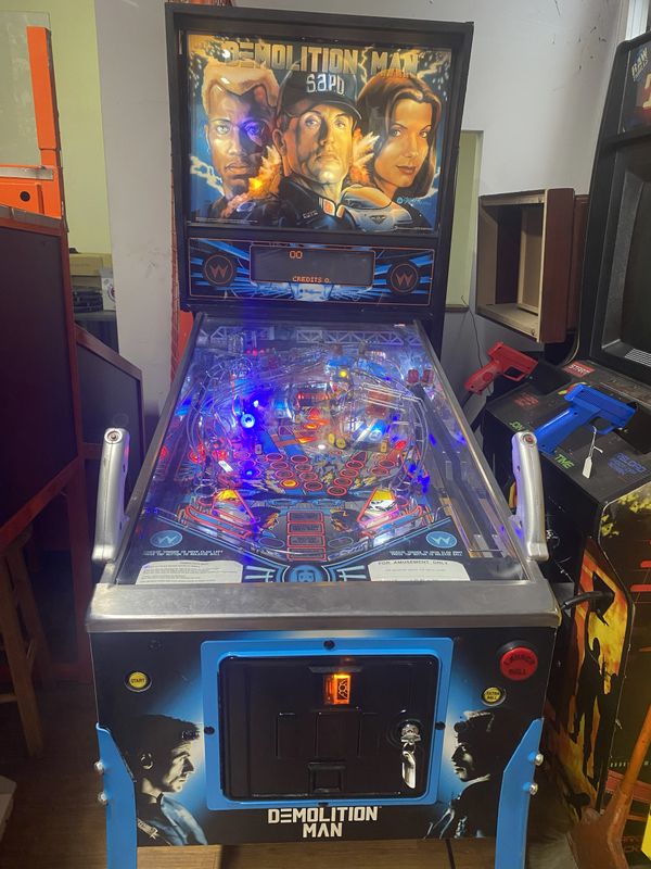 The William's Demolition Man Pinball Game for sale for $3,000.