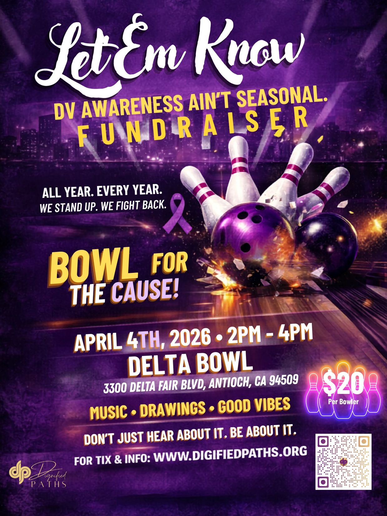 Bowling Fundraiser Flyer