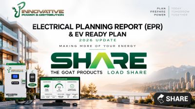 Electrical planning report for SHARE EV-ready products by Innovative Power & Distribution.