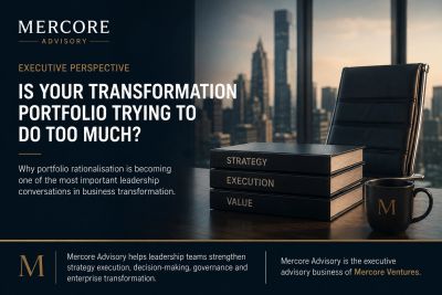 Business transformation executive advisory with strategy and execution focus.