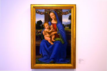 Landesmuseum: Lorenzo di Credi, Madonna mit Christus, 1480-90
