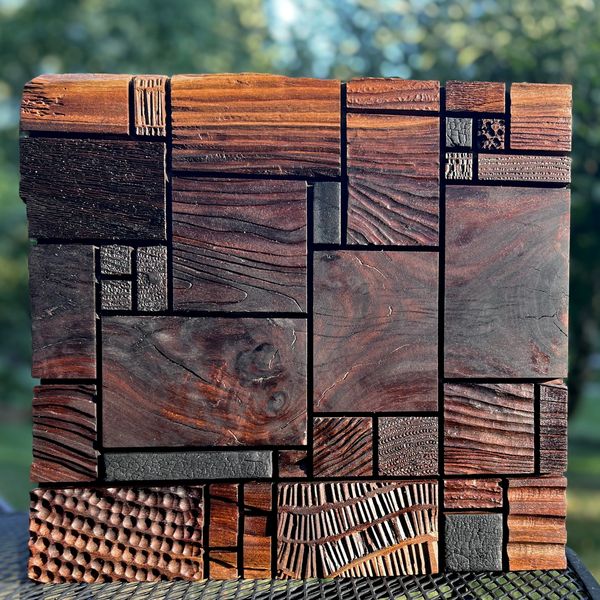 River Bend - 15x16x1" black walnut