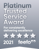 We are the Platinum Trusted Service Award  for the Excellence for 2021