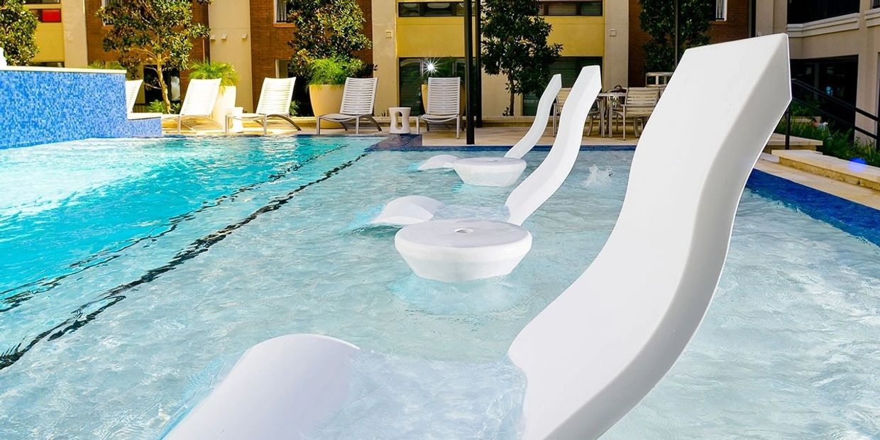 Ledge Lounger, In-Water Pool Lounger