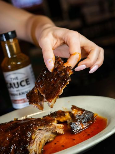 SANTISI BROTHERS The Sauce by Giovanni over fall apart ribs