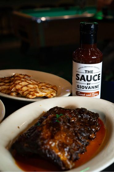 SANTISI BROTHERS fall apart ribs and grilled chicken breasts are the best!