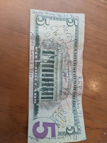 Lil big bros xmasgift from all of us we know the right soul will find it Chris is guiding you.