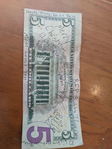 Lil big bros xmasgift from all of us we know the right soul will find it Chris is guiding you.