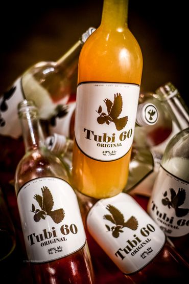 Tubi 60 bottles on top of each other