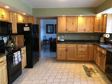 Fully stocked kitchen