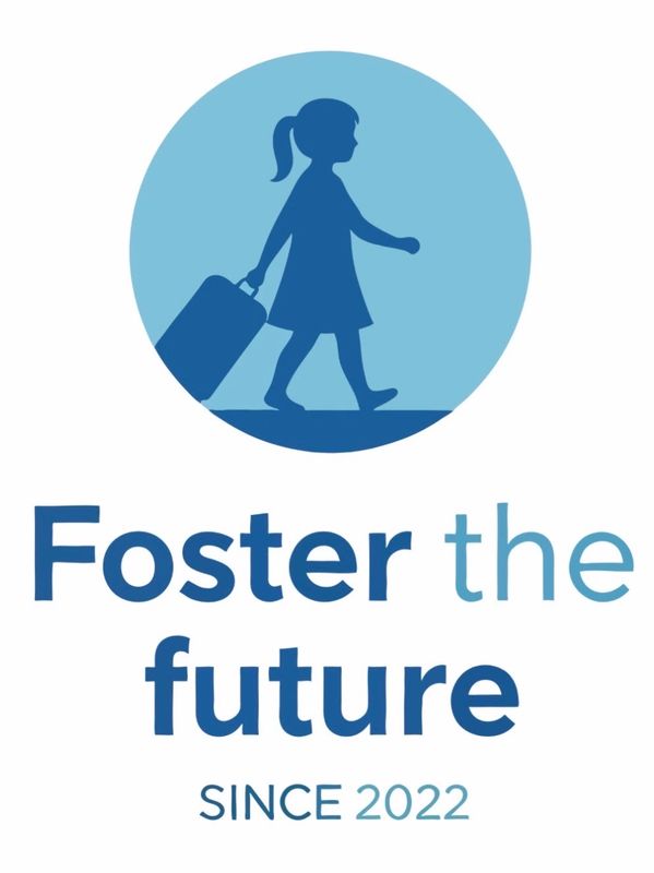 Logo with child silhouette and text 'Foster the future since 2022'.