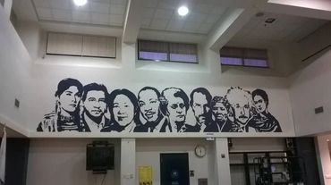 Sunnyside High school Mural in Fresno CA. Painted in 2016