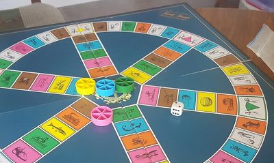 Board and pieces of Trivial Pursuit
Pratyeka • CC BY-SA 4.0
Image held in the Made before AI archive