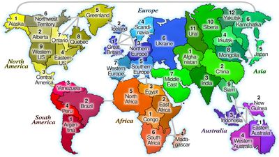 Representation of the board game Risk
cmglee, Gr0gmint • CC BY-SA 4.0
