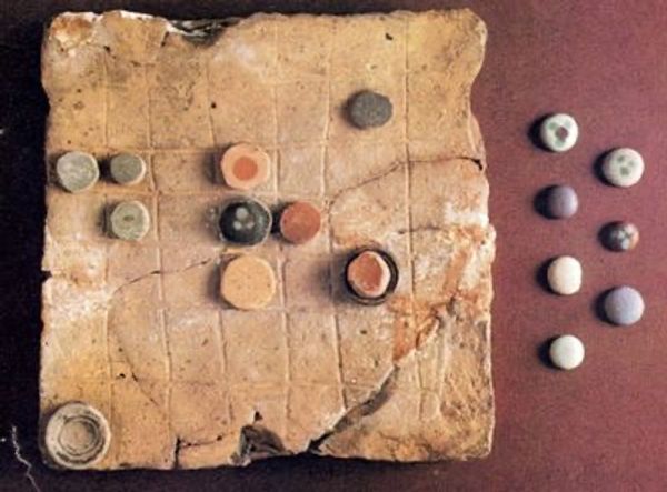 Ancient board game. Image held in the Made before AI archive.