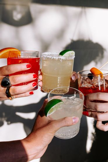 Cocktail cheers at FLORA patio