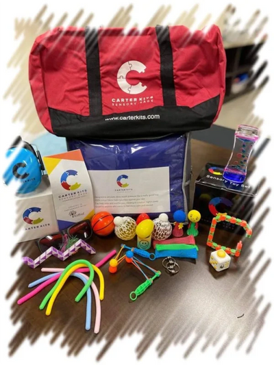 Carter Kits, Sensory Bags, Sensory Kits, Autism, Autism Sensory Bag, Autism Training, Autism Kit