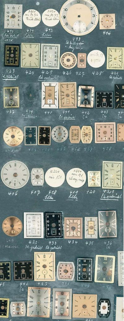 German watch dials from the 1930's, Picture: ©STOWA