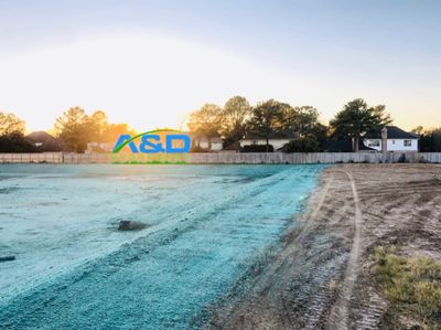 2 Acre pond, planted Bermuda grass seed