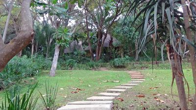 The beautiful grounds at Phophonyane Eco Lodge