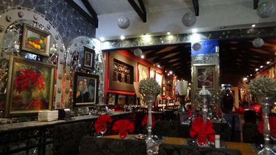 The gorgeous restaurant at Izimbali Lodge, Ermelo