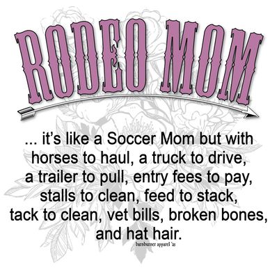 Rodeo Mom imprint. Design, The original. 