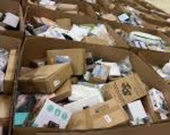 Numerous cardboard boxes filled with various packages.