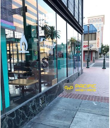 Store Front Windows cleaned.