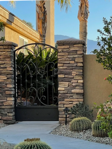 decorative gate, front entry gate