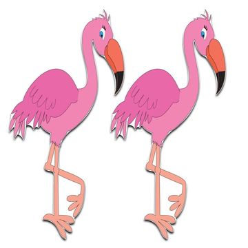 flamingo yard card signs