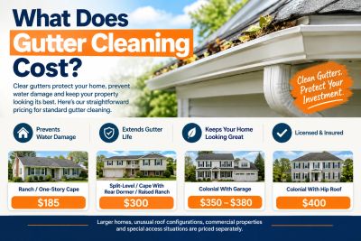 What Does Gutter Cleaning Cost In Walpole, MA