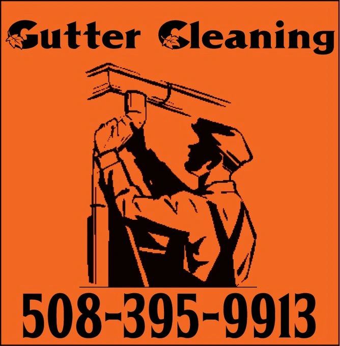 MAN AT GUTTERCLEANING.NAME CLEANING GUTTERS IN MASSACHUSETTS