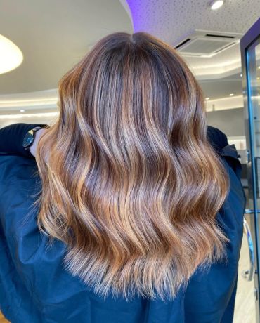 Natürliche Balayage vorher nachher Kolbermoor bei Rosenheim